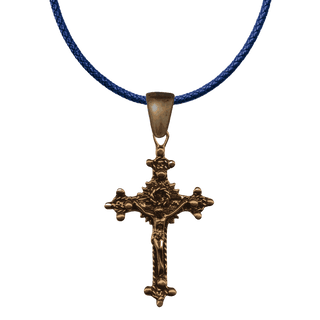Vintage Bronze Large 19th-Century European Crucifix