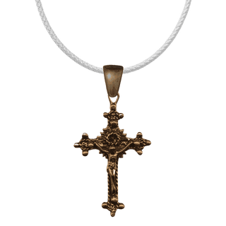 Vintage Bronze Large 19th-Century European Crucifix