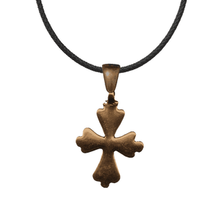Vintage Bronze Simple Old Coptic Cross