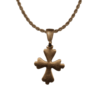 Vintage Bronze Simple Old Coptic Cross