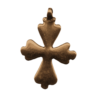 Vintage Bronze Simple Old Coptic Cross