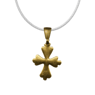 Vintage Yellow Bronze Simple Old Coptic Cross
