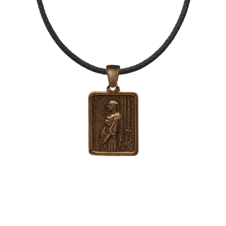 Vintage Bronze St. Philomena and St. John Vianney Medal