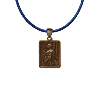 Vintage Bronze St. Philomena and St. John Vianney Medal