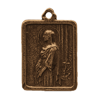 Vintage Bronze St. Philomena and the Curé of Ars Medal