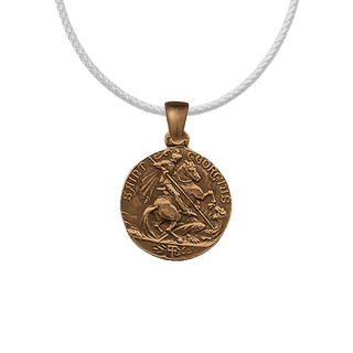 Vintage Bronze St. George and Ancient Sailing Ship Medal