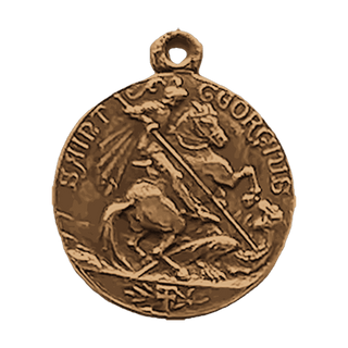 Vintage Bronze St. George and the Ship Medal