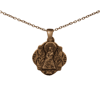Vintage Bronze Our Lady of the Pillar Medal