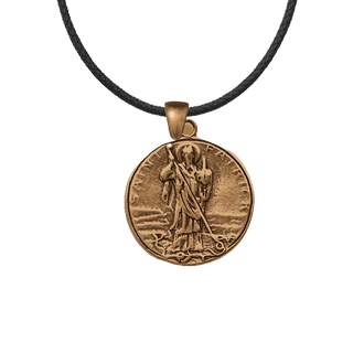 Vintage Bronze St. Patrick with Snakes Medal