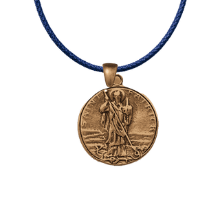 Vintage Bronze St. Patrick with Snakes Medal
