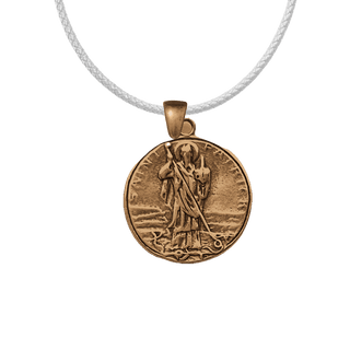 Vintage Bronze St. Patrick with Snakes Medal