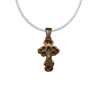 Vintage Bronze Small Pierced Cross, 18th C Latin American