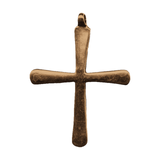 Vintage Bronze Simple Coptic Cross