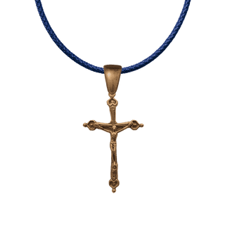 Vintage Bronze Four Hearts Crucifix