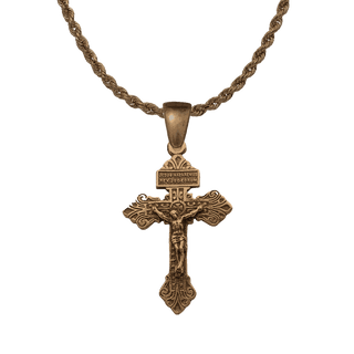 Vintage Bronze Pardon Crucifix