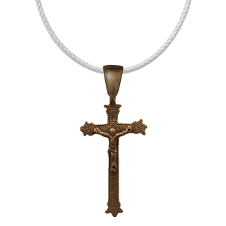 Vintage Bronze Large Peruvian Crucifix