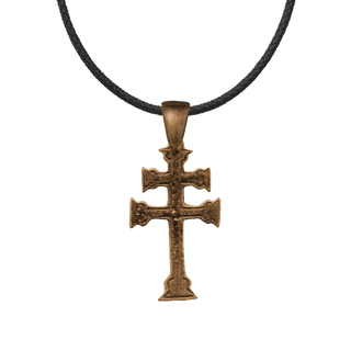 Vintage Bronze Cross of Lorraine, French Double Arm