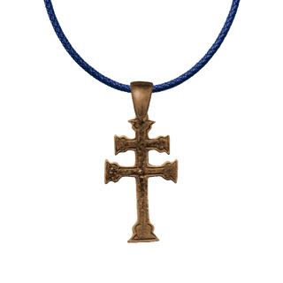 Vintage Bronze Cross of Lorraine, French Double Arm