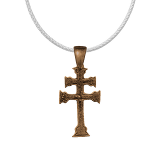 Vintage Bronze Cross of Lorraine, French Double Arm