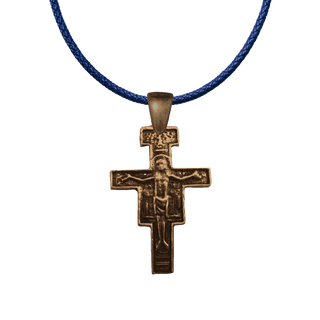 Vintage Bronze San Damiano Crucifix, Large