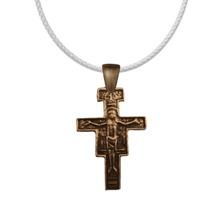 Vintage Bronze San Damiano Crucifix, Large