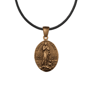 Vintage Bronze Stella Maris Medal, Oval