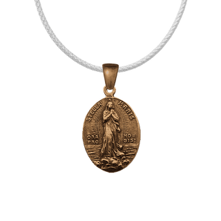 Vintage Bronze Stella Maris Medal, Oval