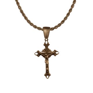 Vintage Bronze Open End Crucifix
