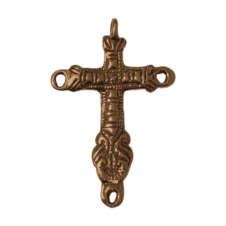 Vintage Bronze Ecuadorian Ringed Cross