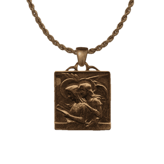 Vintage Bronze Alleluia Plaque Medal, Dated 1906