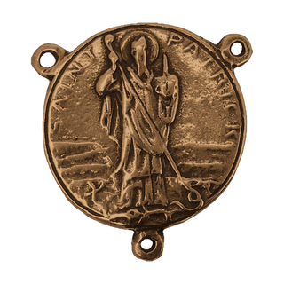 Vintage Bronze St. Patrick Rosary Center