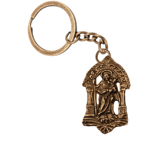 Vintage Bronze St. Joseph Medallion Under an Arch