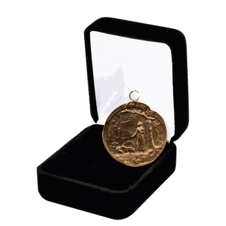 Vintage Bronze St. Joan of Arc and Her Voices Medal