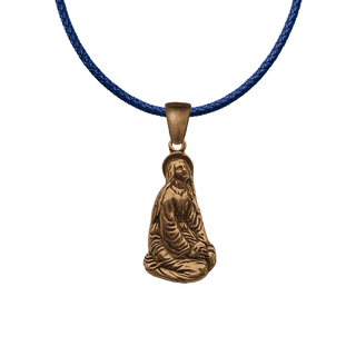 Vintage Bronze Penitent Magdalene Pendant