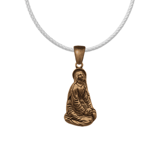 Vintage Bronze Penitent Magdalene Pendant