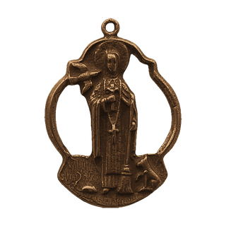 Vintage Bronze St. Martin de Porres Openwork Medal