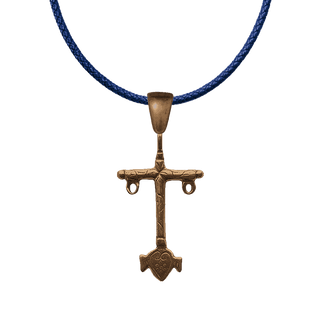 Vintage Bronze Southwest Cross with Heart