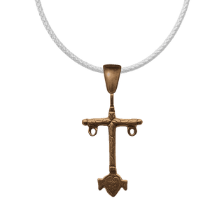 Vintage Bronze Southwest Cross with Heart