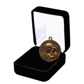 Vintage Bronze Mother of Good Counsel Medal