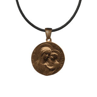 Vintage Bronze Mother of Good Counsel Medal