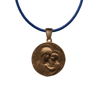 Vintage Bronze Mother of Good Counsel Medal