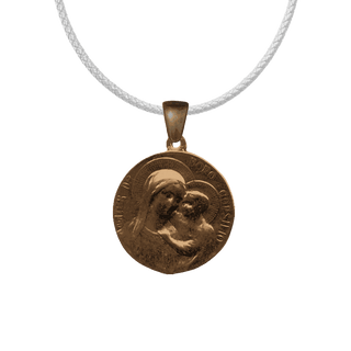 Vintage Bronze Mother of Good Counsel Medal