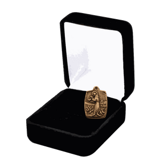 Vintage Bronze St. Francis with Birds Medal