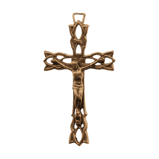 Vintage Bronze Elegant Openwork Crucifix