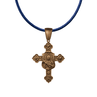 Vintage Bronze St. Therese of the Child Jesus Cross