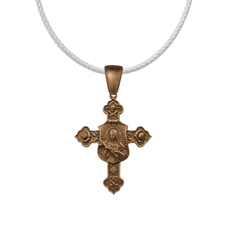 Vintage Bronze St. Therese of the Child Jesus Cross