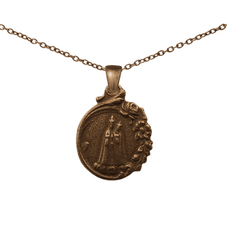 Vintage Bronze Our Lady of Good Help Medal