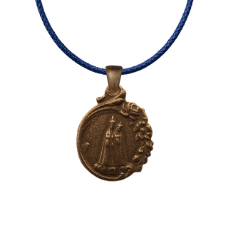 Vintage Bronze Our Lady of Good Help Medal