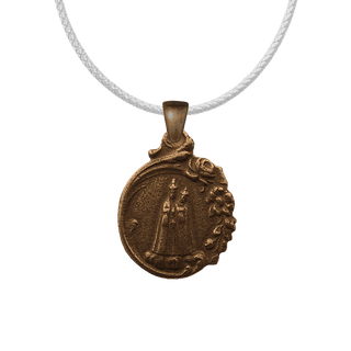 Vintage Bronze Our Lady of Good Help Medal