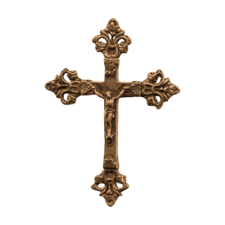 Vintage Bronze Victorian French Communion Crucifix
